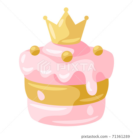 Illustration of princess cake. Illustration of princess cake. 71361289