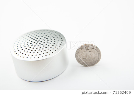 image of sound speaker coin white background image of sound speaker coin white background 71362409