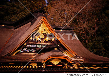 Osaki Hachimangu, front, winter Osaki Hachimangu, front, winter 71362756