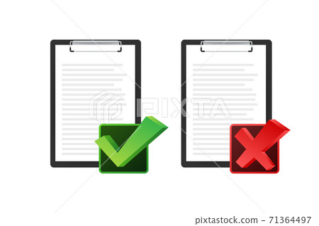Clipboard with checklist icon. Clipboard with checklist icon for web. Vector illustration. 71364497