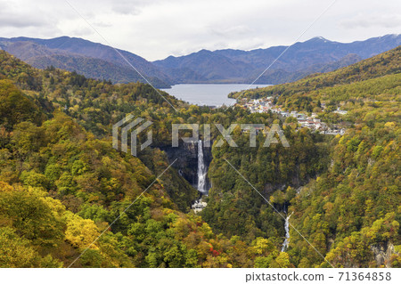 Kegon Falls shines in autumn colors (from Akechidaira Observatory) Kegon Falls shines in autumn colors (from Akechidaira Observatory) 71364858