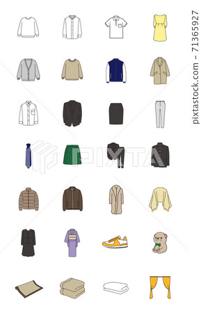 Cleaning shop service menu Vector illustration set White background 71365927