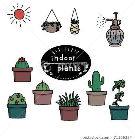 手繪盆栽觀葉植物素材匯總 手繪盆栽觀葉植物素材匯總 71366334