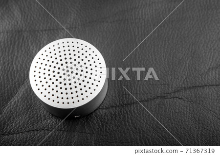 image of sound speaker dark leather background image of sound speaker dark leather background 71367319