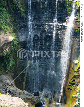 Mountain waterfall river stream view. 71367731