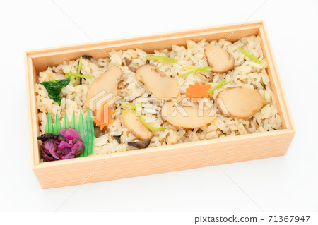 Matsutake mushroom rice lunch 71367947