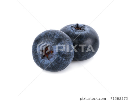 closeup fresh blueberry on white background 71368373