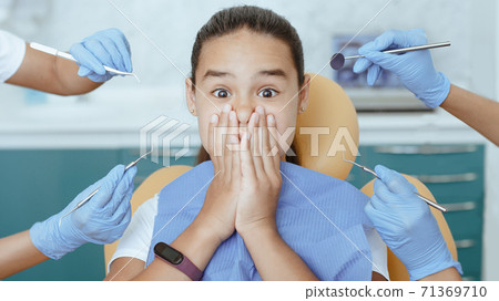 Children dentistry, medical procedure and oral hygiene Children dentistry, medical procedure and oral hygiene 71369710