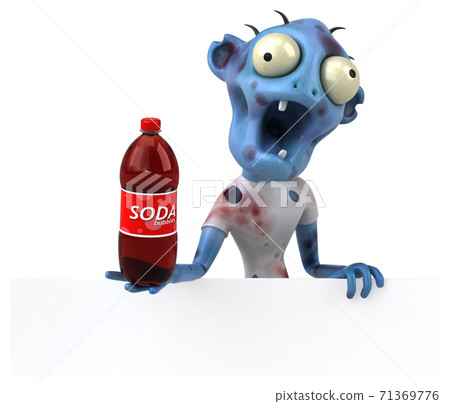 Fun zombie - 3D Illustration 71369776