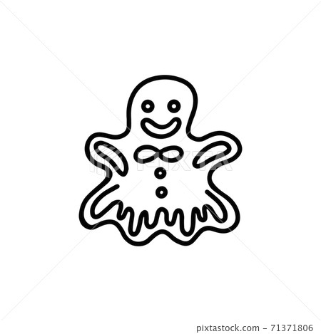 Gingerbread man. Doodle style Gingerbread man. Doodle style 71371806