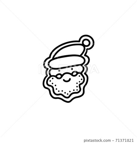 Gingerbread Santa Claus. Hand drawn.Doodle style Gingerbread Santa Claus. Hand drawn.Doodle style 71371821