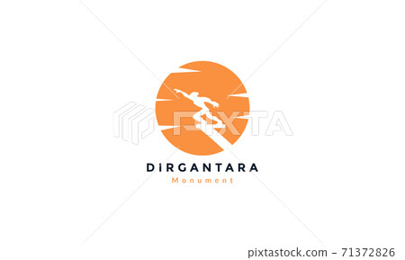 Jakarta Indonesia statue monument modern logo vector icon illustration design Jakarta Indonesia statue monument modern logo vector icon illustration design 71372826