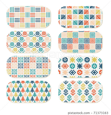 Geometric pattern pattern pattern set rounded rectangle Geometric pattern pattern pattern set rounded rectangle 71373163