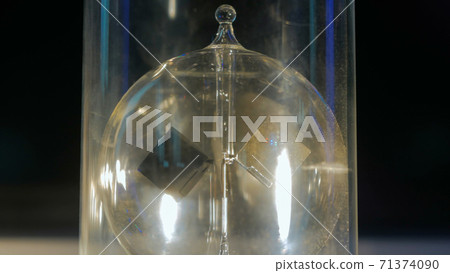Metal vanes start rotate under light Metal vanes start rotate under light 71374090