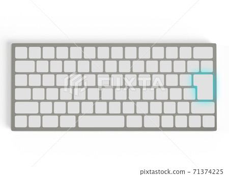 plain white keyboard