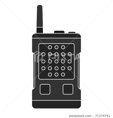 Isolated radio comunicator icon Isolated radio comunicator icon 71374741