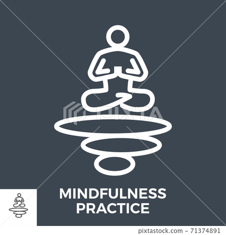 Mindfulness practice thin line vector icon 71374891