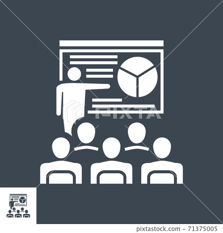 Presentation Vector Glyph Icon 71375005