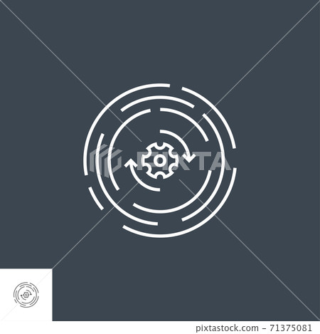 Update Line Icon - Stock Illustration [71375081] - PIXTA