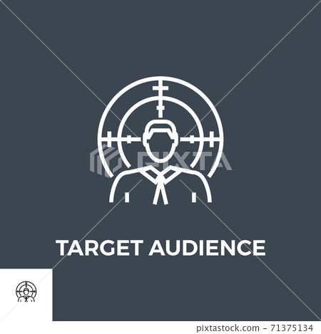 Target Audience Line Icon 71375134