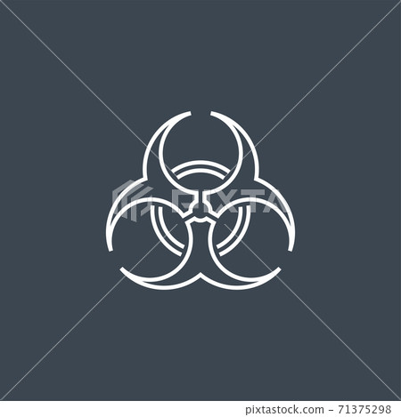 Biological Hazard Vector Icon Biological Hazard Vector Icon 71375298