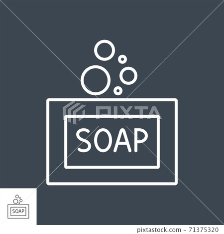 Soap related vector thin line icon. - Stock Illustration [71375320] - PIXTA
