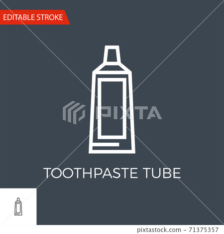 Toothpaste Tube Vector Icon - Stock Illustration [71375357] - PIXTA