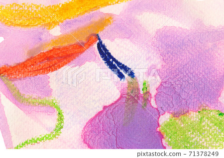 Pink watercolor texture background with color splashing. Pink watercolor texture background with color splashing. 71378249