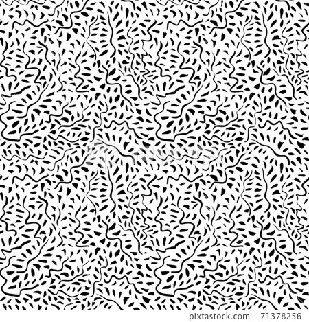 Hand drawn doodle lines with dots pattern. Hand drawn doodle lines with dots pattern. 71378256