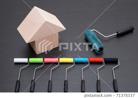 畫房子外牆的形象，選擇繪畫顏色 71378337