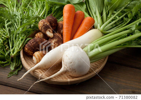 Autumn vegetable set kitchen garden 71380082