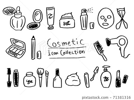 Handwritten cosmetic icon Handwritten cosmetic icon 71381316