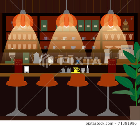 Retro cafe. Showa period style Retro cafe. Showa period style 71381986