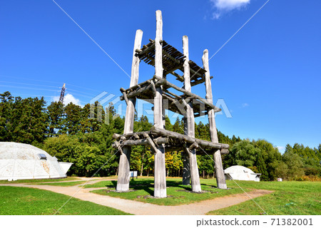 世界文化遺產丸井山內遺址特別歷史遺跡丸山遺址大土木柱建築青木城在繩文時代青森市坂井麻佐丸山 71382001