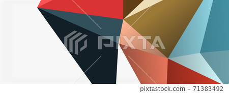 3d mosaic abstract backgrounds, low poly shape geometric design 3d mosaic abstract backgrounds, low poly shape geometric design 71383492