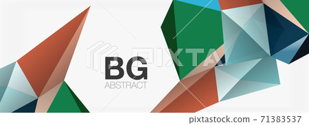 3d mosaic abstract backgrounds, low poly shape geometric design 3d mosaic abstract backgrounds, low poly shape geometric design 71383537