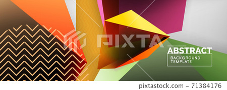 Low poly 3d geometric shapes, minimal abstract background. Vector illustrations for covers, banners, flyers and posters and other Low poly 3d geometric shapes, minimal abstract background. Vector illustrations for covers, banners, flyers and posters and other 71384176
