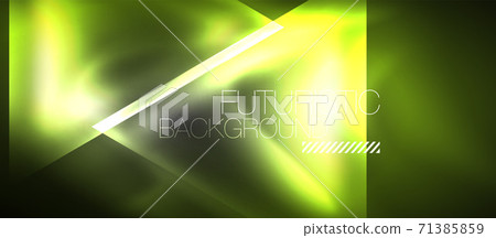 Neon geometric abstract background. Triangles with color glowing light effects in the dark. Vector illustration for covers, banners, flyers and posters and other Neon geometric abstract background. Triangles with color glowing light effects in the dark. Vector illustration for covers, banners, flyers and posters and other 71385859