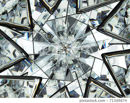 diamond structure extreme closeup and kaleidoscope diamond structure extreme closeup and kaleidoscope 71389874