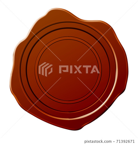 Wax colorful Seal Template on white background. Vector Illustration. Wax colorful Seal Template on white background. Vector Illustration. 71392671