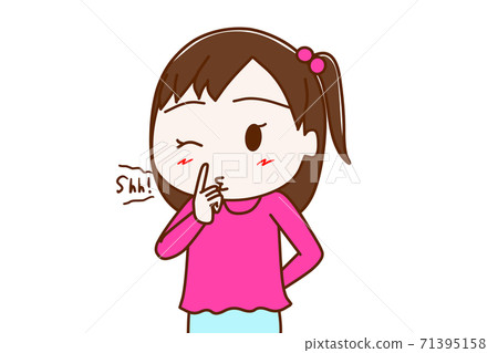 一個用秘密手指眨眨眼的女孩 一個用秘密手指眨眨眼的女孩 71395158