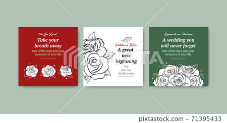 Ads template with wedding ceremony concept design for advertise and leaflet vector illustration. Ads template with wedding ceremony concept design for advertise and leaflet vector illustration. 71395433
