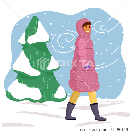 winter time down jacket