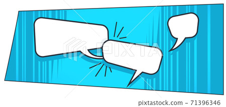 Chat bubbles in pop art style, comics books sign Chat bubbles in pop art style, comics books sign 71396346