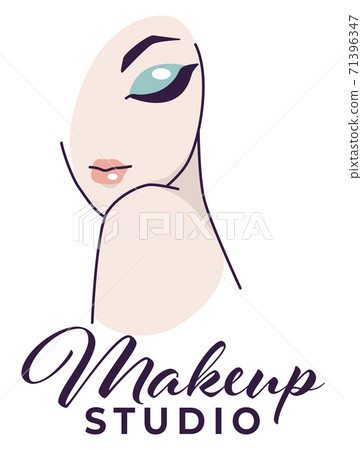 Makeup studio, beauty salon for females emblem Makeup studio, beauty salon for females emblem 71396347