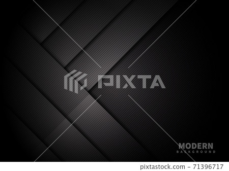Abstract dark black color background overlapping layers decor with copy space for text. Abstract dark black color background overlapping layers decor with copy space for text. 71396717