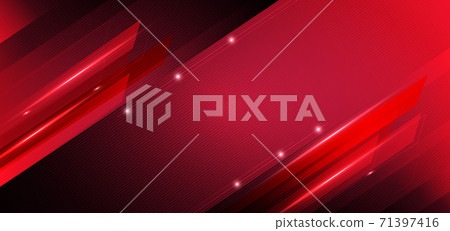 Abstract banner red geometric with lighting red effect background with space for your text. Technology concept. Abstract banner red geometric with lighting red effect background with space for your text. Technology concept. 71397416