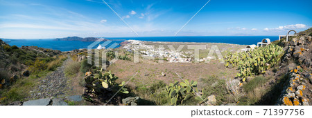Santorini, Greece - Oia, panorama 71397756