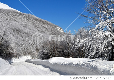 Wintry road Wintry road 71397878