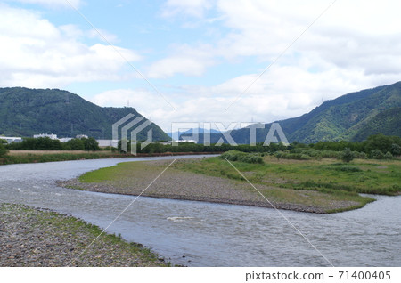 長野縣坂代町大房橋的千k河景觀 71400405